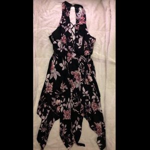 Floral print midi dress